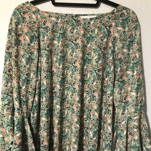 Lauren Conrad floral print blouse